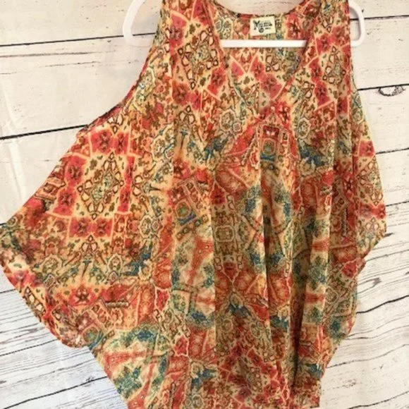 Show Me Your Mumu Peta-Boo Tunic in Santiago Sandstone - Picture 6 of 9